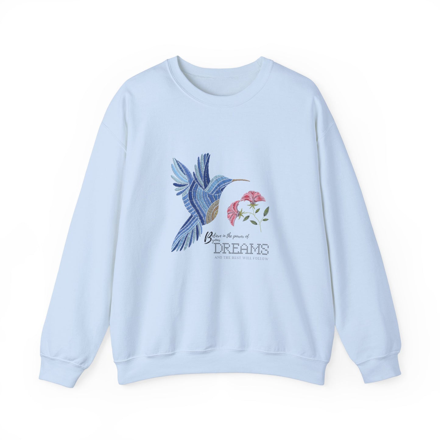 Embroidered Blue Bird ladies Sweatshirt