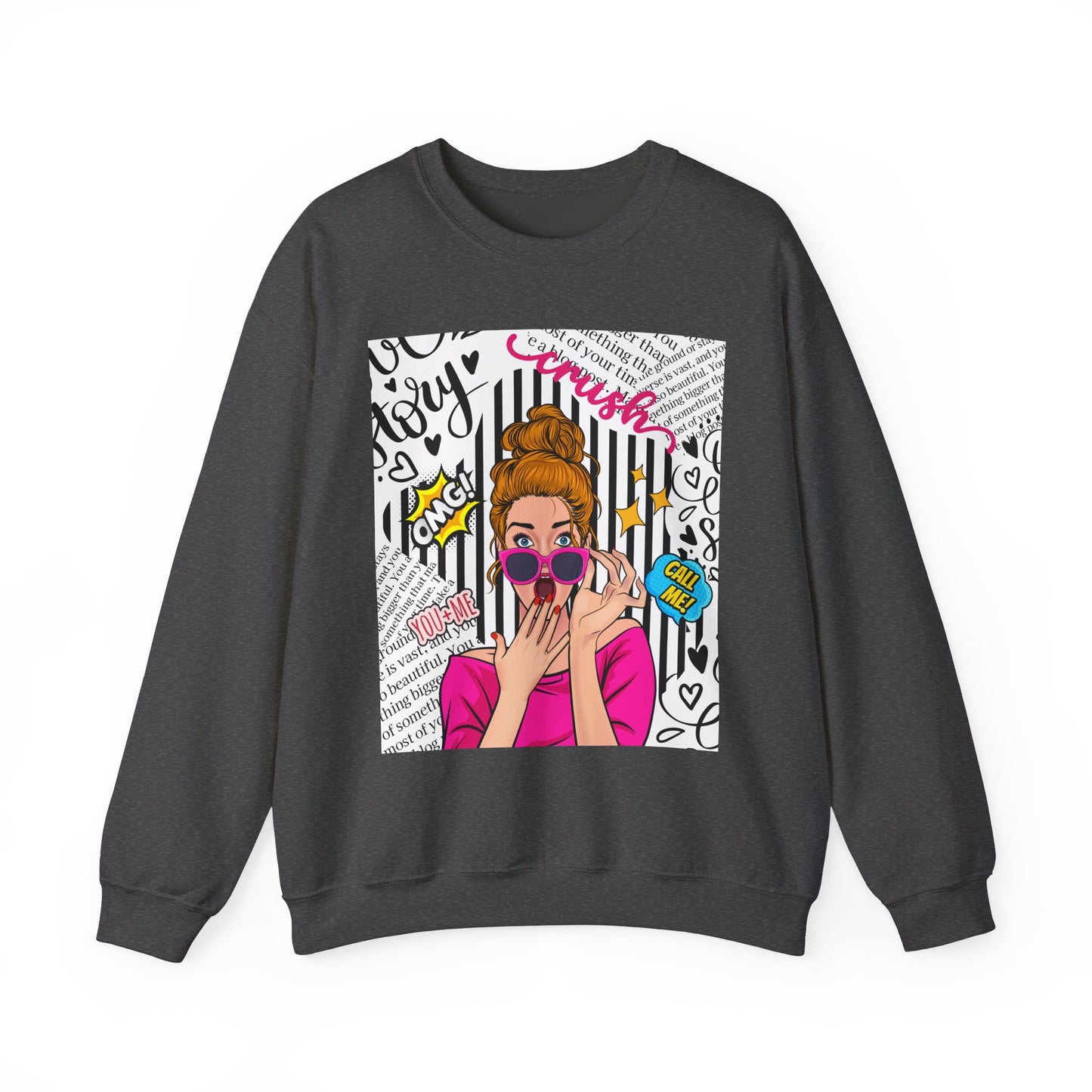 Funk Art Graphic Crewneck Sweatshirt for Women