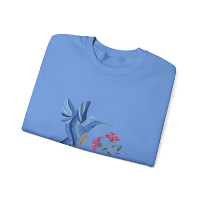 Embroidered Blue Bird ladies Sweatshirt