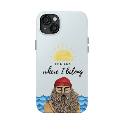 "The sea where i belong" phone case