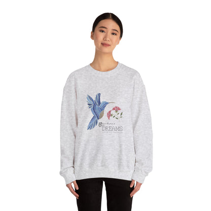 Embroidered Blue Bird ladies Sweatshirt