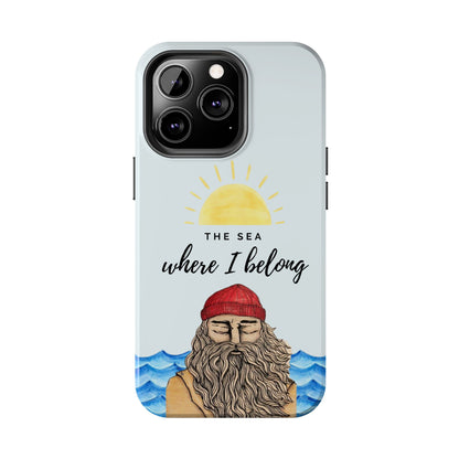 "The sea where i belong" phone case