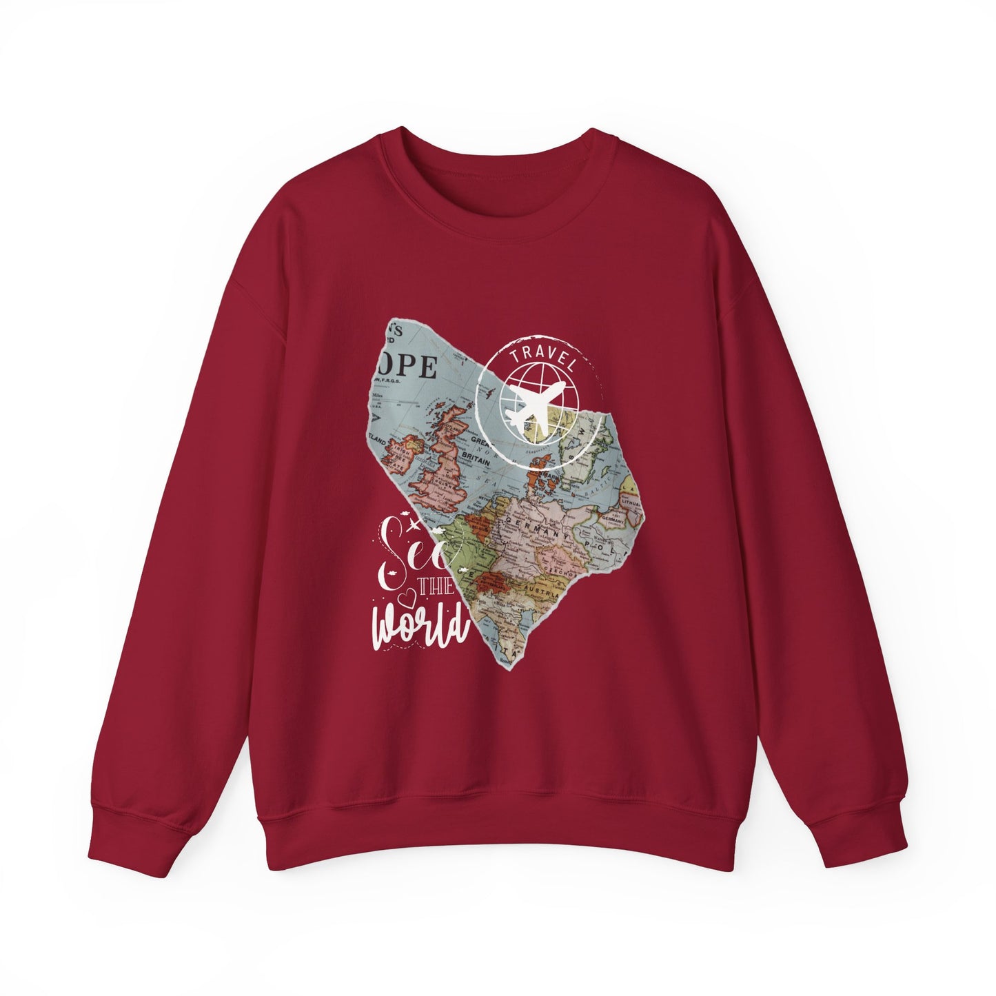 World Map Travel Sweatshirt