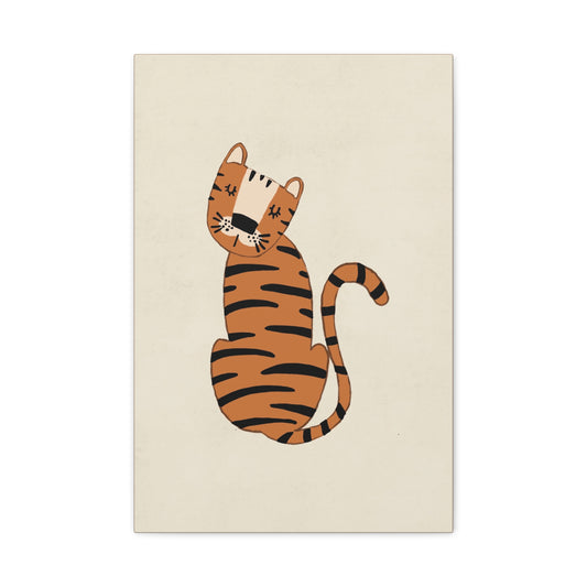 Cute Tiger Canvas Art -  Kids' Rooms and Nursery Decor