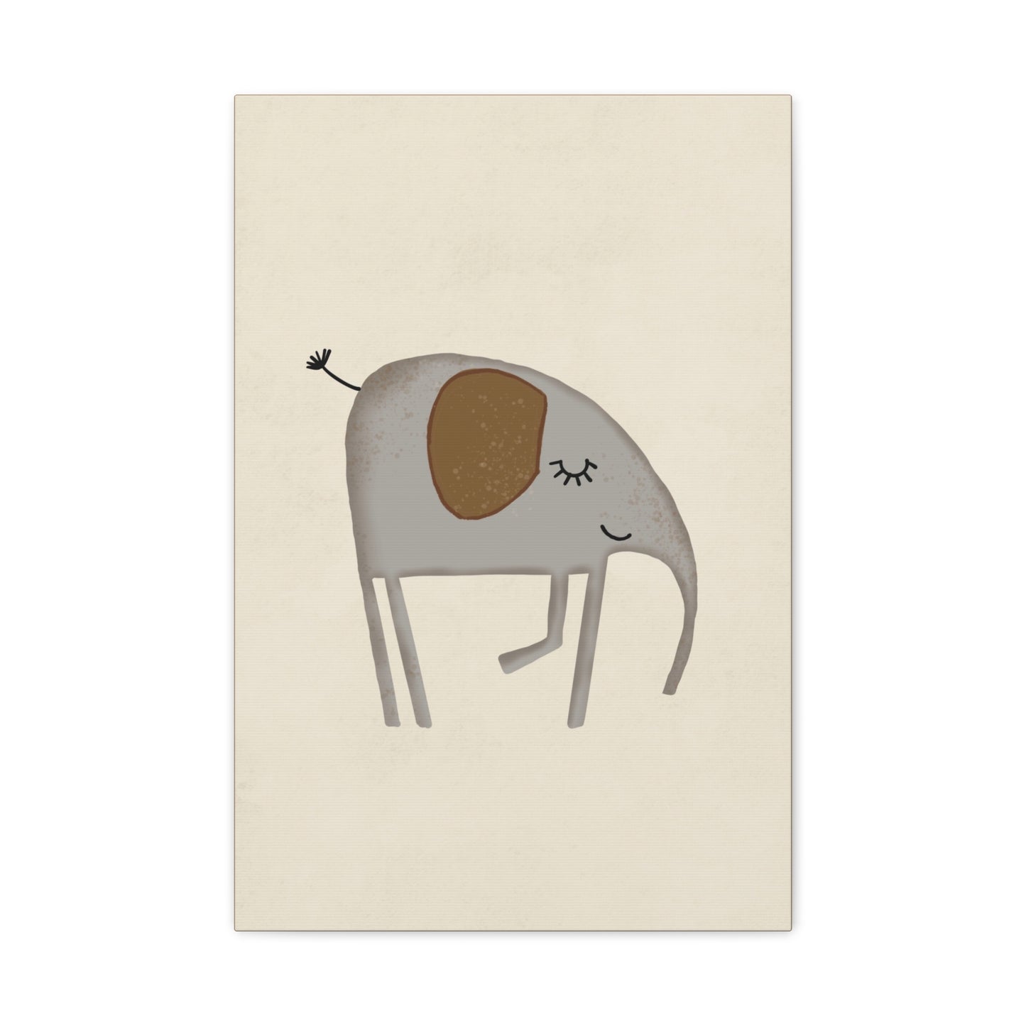 Whimsical Elephant Canvas Art - Cute Home Decor