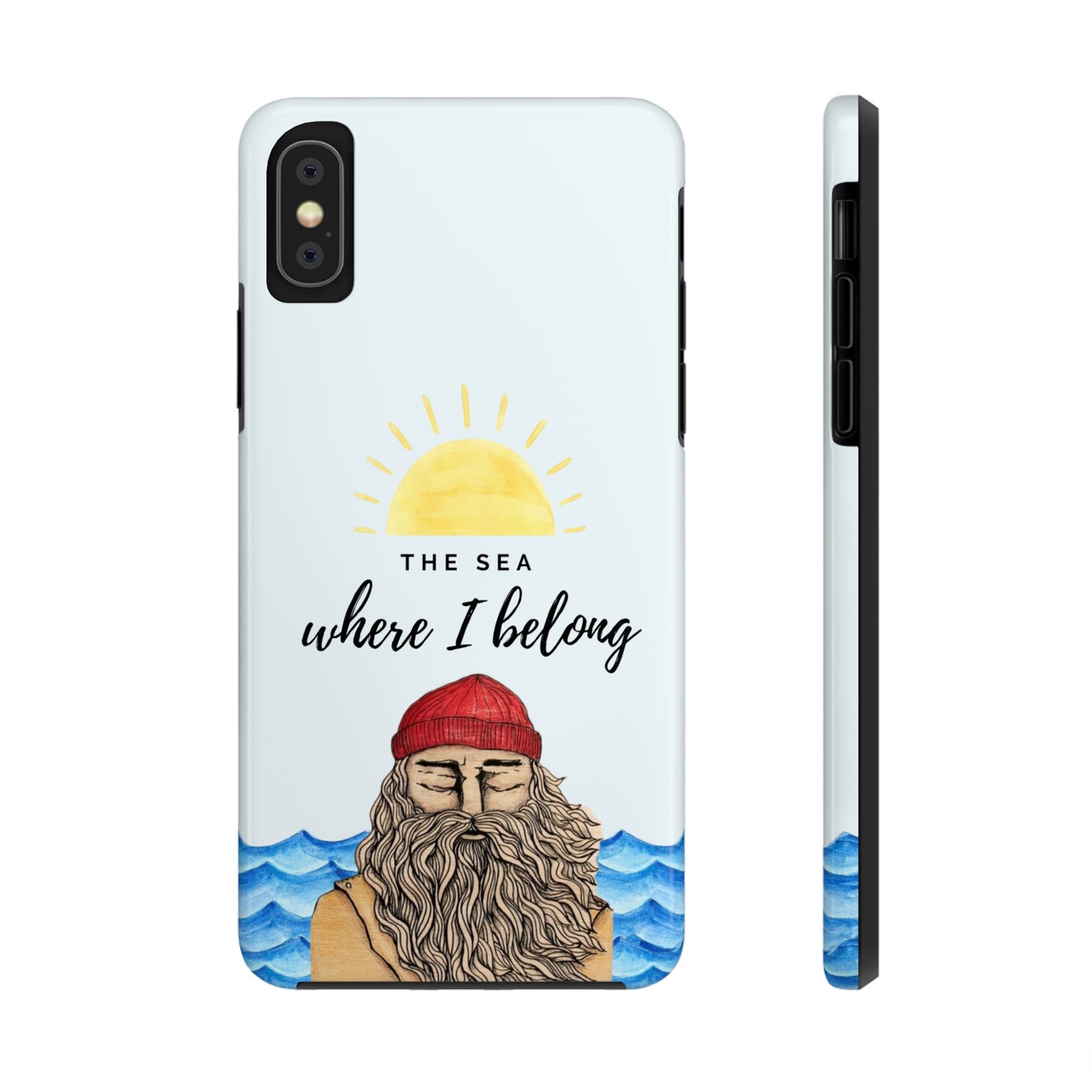 "The sea where i belong" phone case