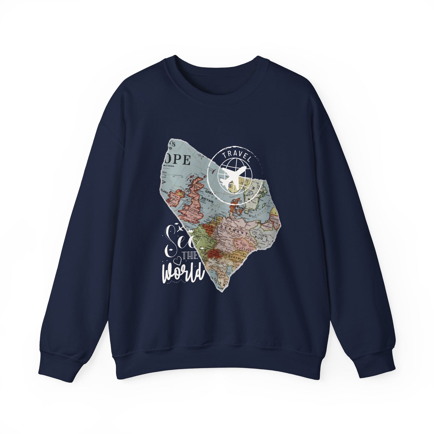 World Map Travel Sweatshirt